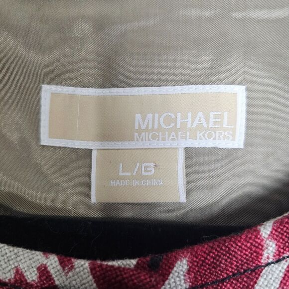 Michael Kors 100% Linen 3/4 Sleeve Swing Jacket Blazer size Large NEW NWT - Picture 4 of 10